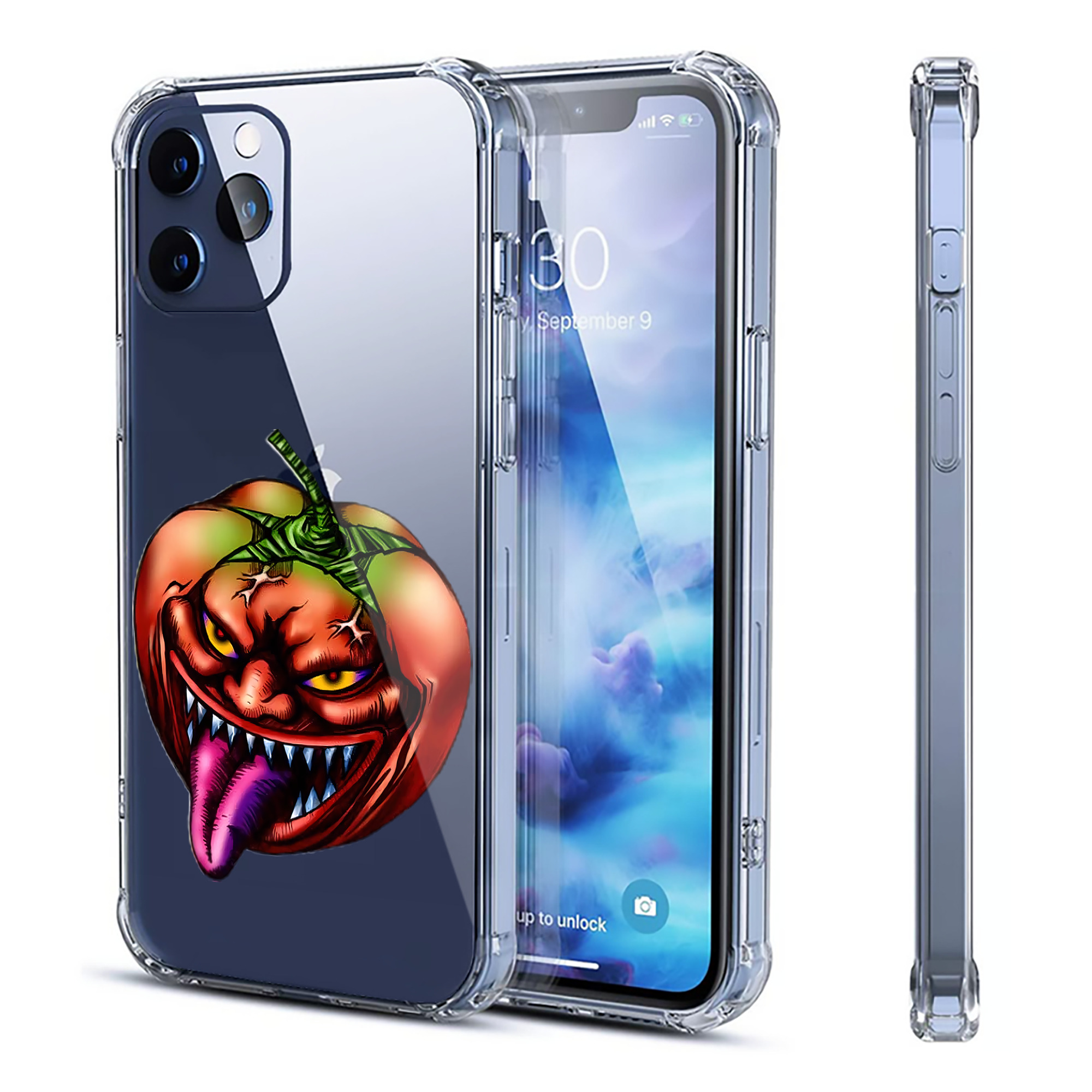 （画像用） 遊☆戯☆王 Yu-Gi-Oh! 【iPhone 12シリーズ対応】透明スマホケース（クリアソフトケース）